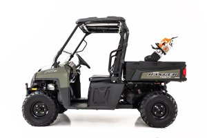 Polaris  Chainsaw Carrier - Driver or Passenger Side Fit - Rough Country - Bed Side Mount - Gloss Black